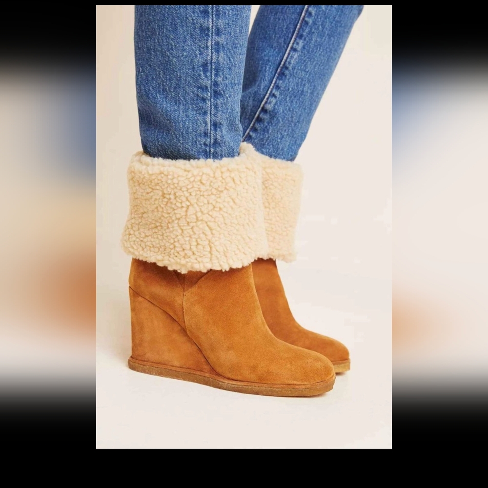 Jeffrey Campbell Alaska Wedge Boots, Size 7.5